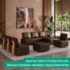 Sofa Modular 2 Lugares E Chaise Block Pes Madeira Courino TCS 721 MOLL