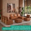 Sofa Modular 2 Lugares E Chaise Block Pes Madeira Courino TCS 727 MOLL