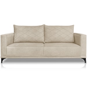 Sofa Nori 2 Lugares Pes De Ferro 160cm Linho Boucle 3301 Ezz