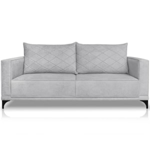 Sofa Nori 2 Lugares Pes De Ferro 160cm Linho Boucle 3302 Ezz