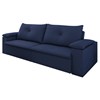 Sofa Retratil E Reclinavel 02 Lugares 190cm Tico Suede Azul D'monegatto