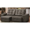 Sofa Retratil E Reclinavel 140cm Specialle Veludo Cinza FT Milani Store