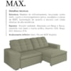 Sofa Retratil E Reclinavel 210 cm Max Veludo SL 940 Moll