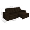 Sofa Retratil E Reclinavel 230 cm Max Veludo SL 942 Moll