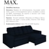 Sofa Retratil E Reclinavel 230 cm Max Veludo SL 948 Moll