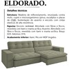 Sofa Retratil E Reclinavel 3 Lugares 218 cm Eldorado SL 940 Veludo Moll