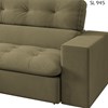 Sofa Retratil E Reclinavel 3 Lugares 218 cm Eldorado SL 945 Veludo Moll