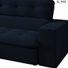 Sofa Retratil E Reclinavel 3 Lugares 218 cm Eldorado SL 948 Veludo Moll