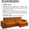 Sofa Retratil E Reclinavel 3 Lugares 218 cm Eldorado SL 953 Veludo Moll