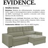 Sofa Retratil E Reclinavel 3 Lugares 218 cm Evidence SL 940 Veludo Moll