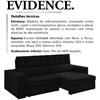 Sofa Retratil E Reclinavel 3 Lugares 218 cm Evidence SL 944 Veludo Moll