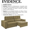 Sofa Retratil E Reclinavel 3 Lugares 218 cm Evidence SL 945 Veludo Moll
