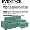 Sofa Retratil E Reclinavel 3 Lugares 218 cm Evidence SL 946 Veludo Moll