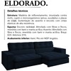Sofa Retratil E Reclinavel 3 Lugares 246 cm Eldorado SL 948 Veludo Moll
