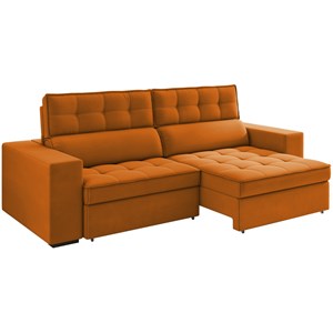 Sofa Retratil E Reclinavel 3 Lugares 246 cm Evidence SL 953 Veludo Moll