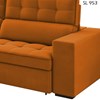 Sofa Retratil E Reclinavel 3 Lugares 246 cm Evidence SL 953 Veludo Moll