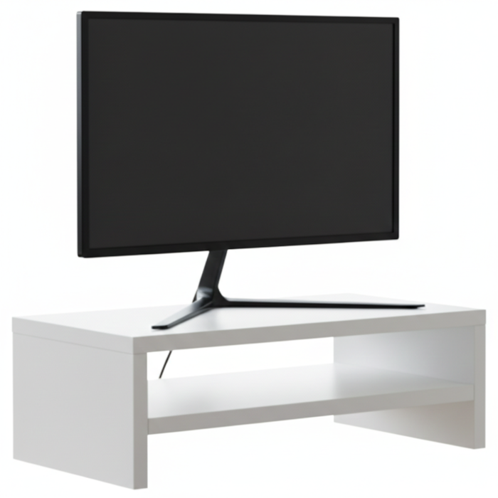 Suporte Base Para Monitor BP 40 cm Iara Branco Eratto Moveis