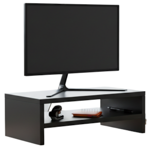 Suporte Base Para Monitor BP 40 cm Iara Grafite Eratto Moveis