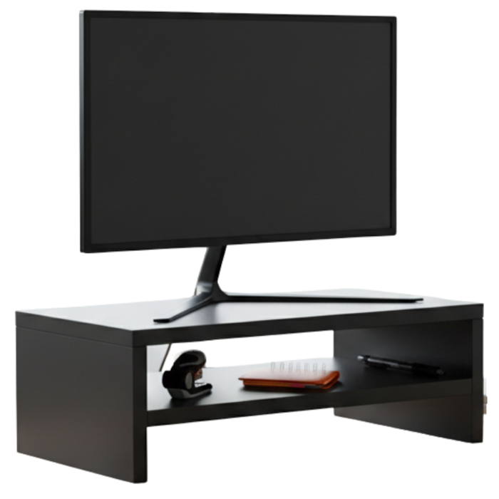 Suporte Base Para Monitor BP 40 cm Iara Grafite Eratto Moveis