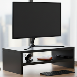 Suporte Base Para Monitor BP 40 cm Iara Grafite Eratto Moveis