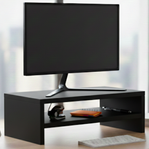 Suporte Base Para Monitor BP 40 cm Iara Preto Eratto Moveis