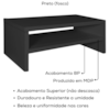 Suporte Base Para Monitor BP 40 cm Iara Preto Eratto Moveis