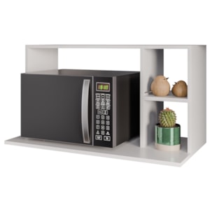 Suporte Microondas 2 Nichos Laila 80 cm BP Branco Eratto Moveis