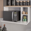 Suporte Microondas 2 Nichos Laila 80 cm BP Branco Eratto Moveis
