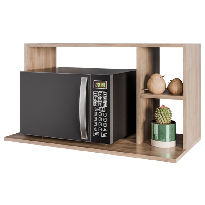 Suporte Microondas 2 Nichos Laila BP 80 cm Freijo Eratto Moveis