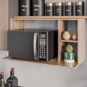 Suporte Microondas 2 Nichos Laila BP 80 cm Freijo Eratto Moveis