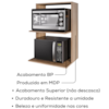 Suporte Microondas Lauren BP 60 cm Freijo Eratto Moveis