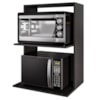 Suporte Microondas Lauren BP 60 cm Preto Eratto Moveis
