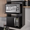 Suporte Microondas Lauren BP 60 cm Preto Eratto Moveis