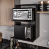 Suporte Microondas Lauren BP 60 cm Preto Eratto Moveis