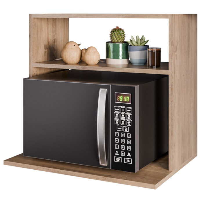 Suporte Microondas Nicho Luara BP 60 cm Freijo Eratto Moveis