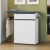Tabua De Passar Roupa 1 Gaveta 2 Portas 97 cm Conquista Branco RUDK
