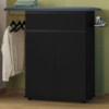 Tabua De Passar Roupa 1 Gaveta 2 Portas 97 cm Conquista Preto RUDK