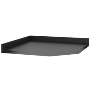 Tampo Obliquo Para Balcão de Cozinha 75 cm CD406 Preto Dtall