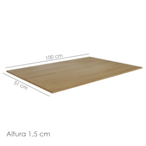 Tampo Para Balcao 100 cm Andreia Amendoa REAJL Moveis