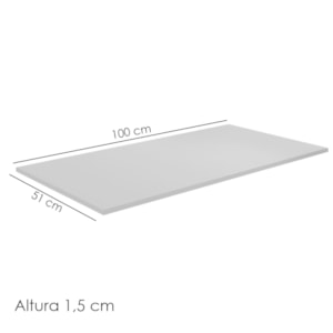 Tampo Para Balcao 100 cm Andreia Branco REAJL Moveis