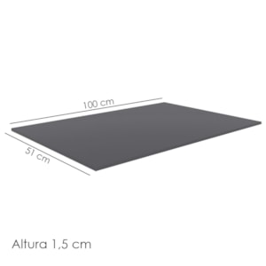Tampo Para Balcao 100 cm Andreia Cinza REAJL Moveis