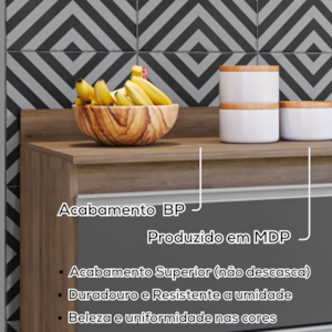 Tampo Para Balcao 100 cm BP Freijo Eratto Moveis