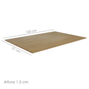Tampo Para Balcao 120 cm Andreia Amendoa REAJL Moveis