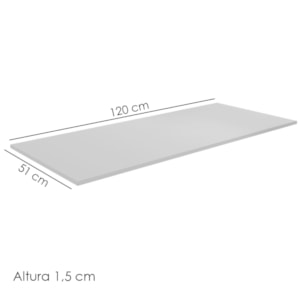 Tampo Para Balcao 120 cm Andreia Branco REAJL Moveis