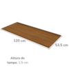 Tampo Para Balcao 120 cm B129 Nature Briz