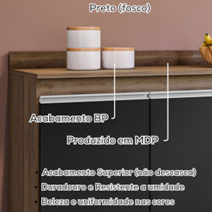 Tampo Para Balcao 120 cm BP Freijo Eratto Moveis