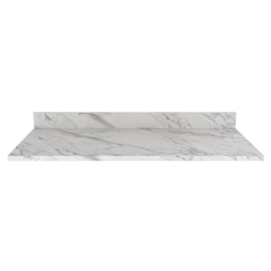 Tampo Para Balcão 120 cm CZ3117 Marmore Branco Tecno Mobili