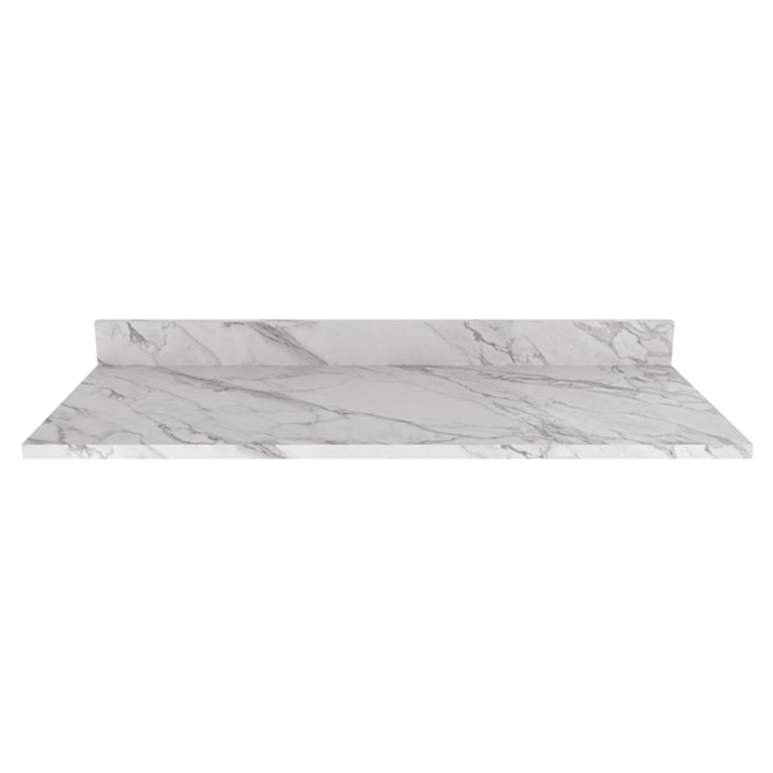 Tampo Para Balcão 120 cm CZ3117 Marmore Branco Tecno Mobili