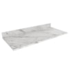 Tampo Para Balcão 120 cm CZ3117 Marmore Branco Tecno Mobili