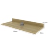 Tampo Para Balcão 120 cm CZ3326 Carvalho Tropical Tecno Mobili